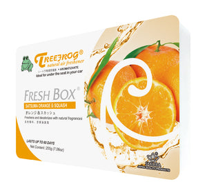 Treefrog Fresh Box Perfume Squash Scent Air Freshener 48-pcs, 1 Master Case